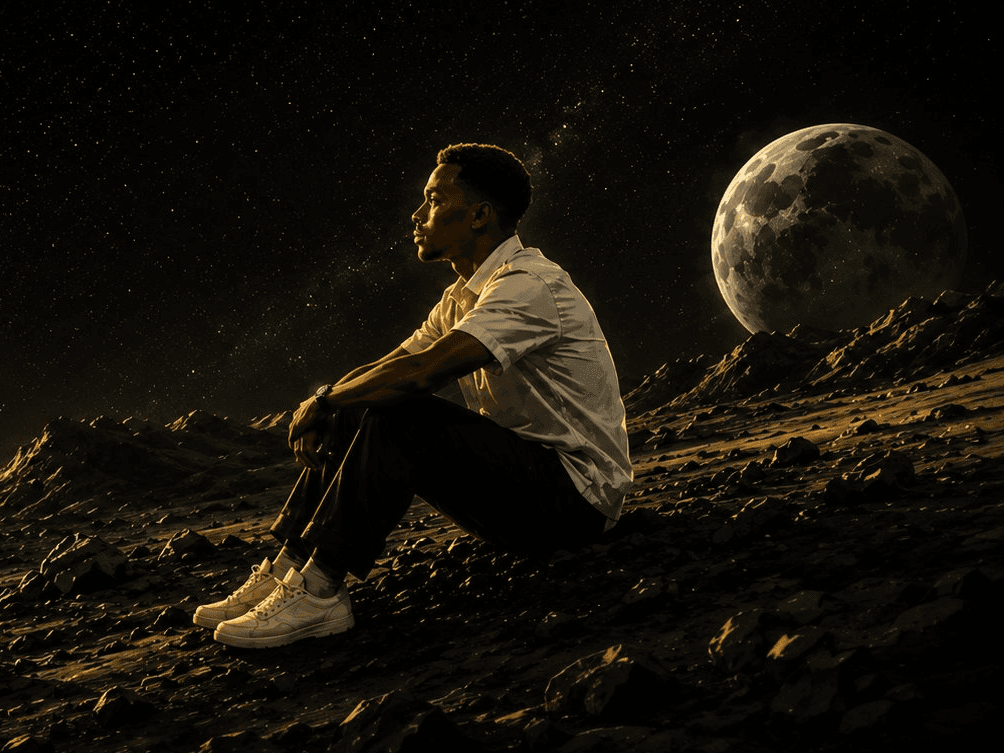 Darren on lunar surface